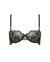 Load image into Gallery viewer, BB 42040 Green Embroidery Bra
