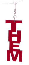 Load image into Gallery viewer, Them Pronoun Single Earring