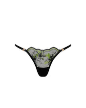 Load image into Gallery viewer, BB 42041 Green Embroidery Thong
