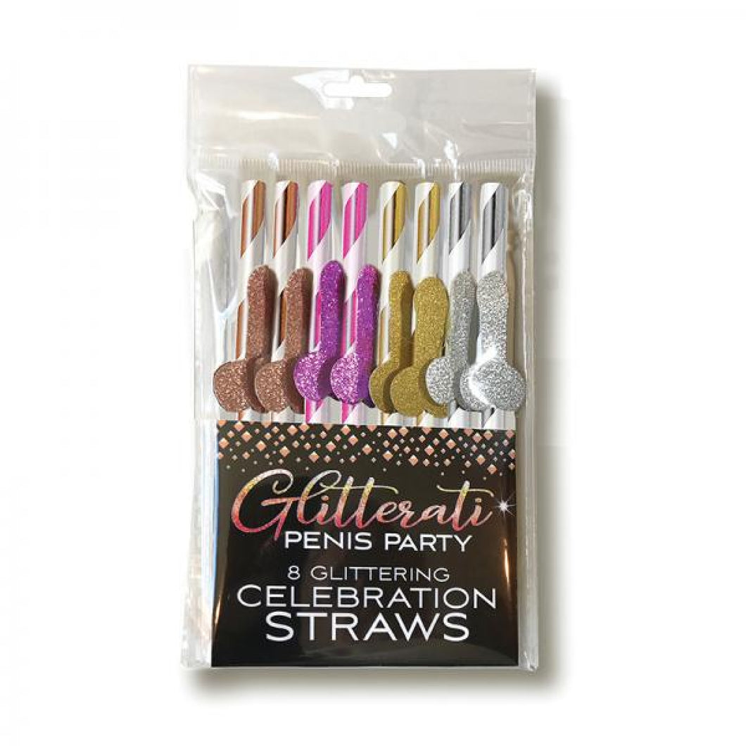 Glitterati Penis Straws