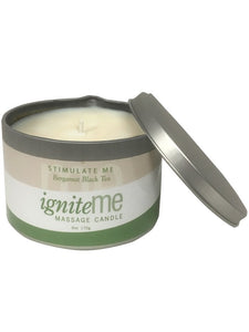 Ignite Me Massage Candle Stimulate Me (Bergamot Black Tea)