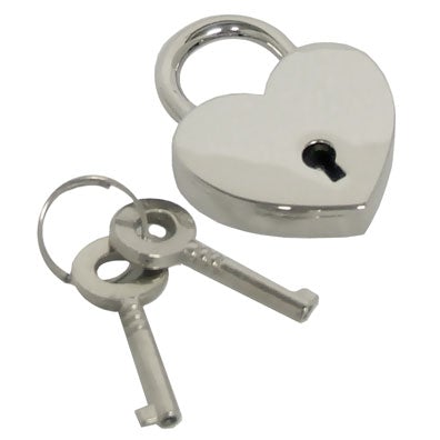 Heart Shaped Lock Chrome