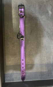 Fleece Lined Collar Metallic Purple