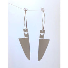 Load image into Gallery viewer, Heart Dagger Earring
