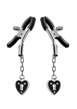 Load image into Gallery viewer, Heart Padlock Nipple Clamps
