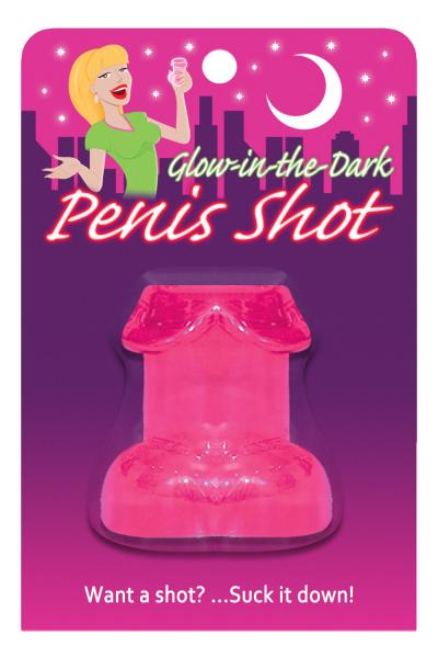 Glow in the Dark Penis Shot Pink